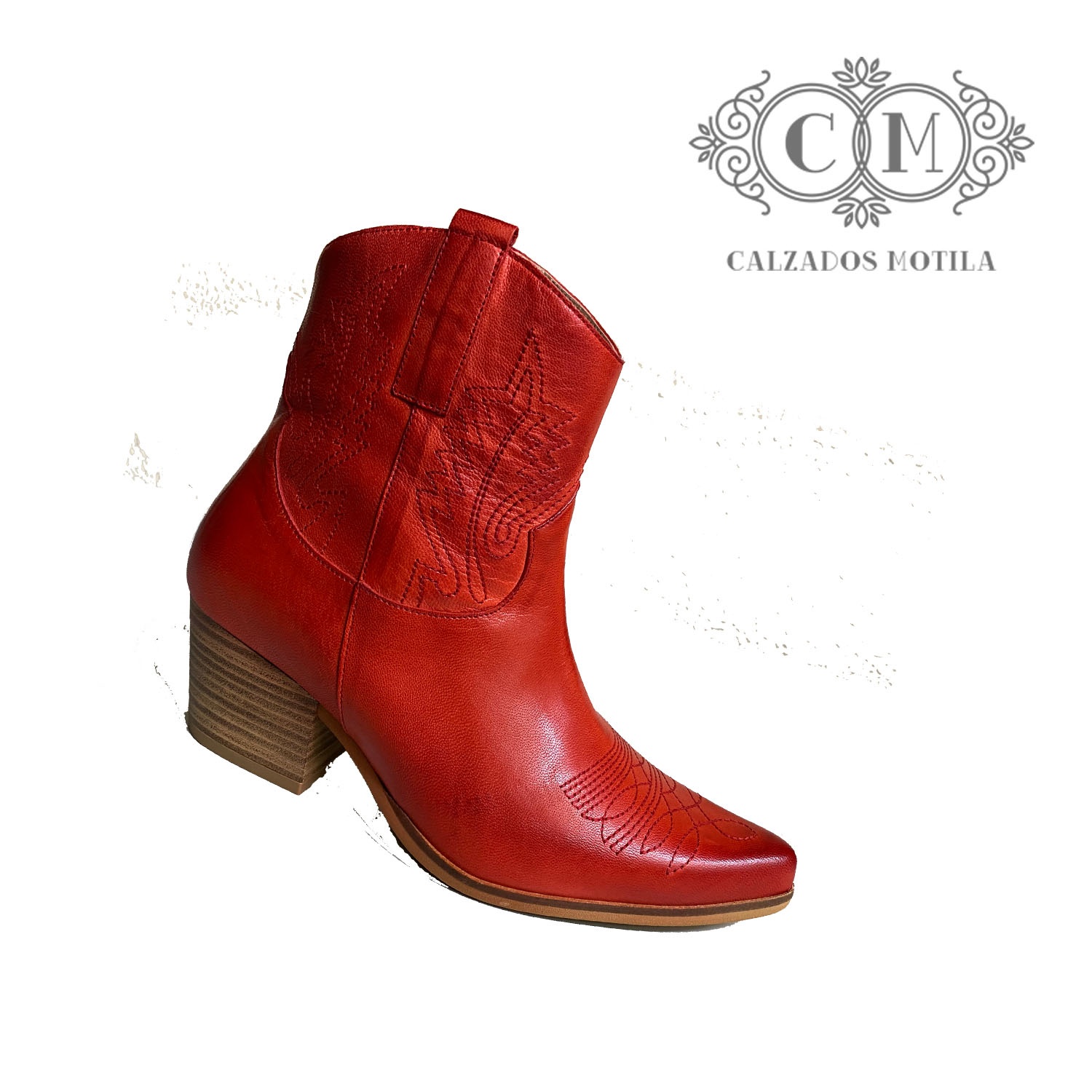 6438 MELCRIS - BOTIN CAMPERO ROJO MEDIO - Calzados Motila, Tienda online de  calzados y complementos